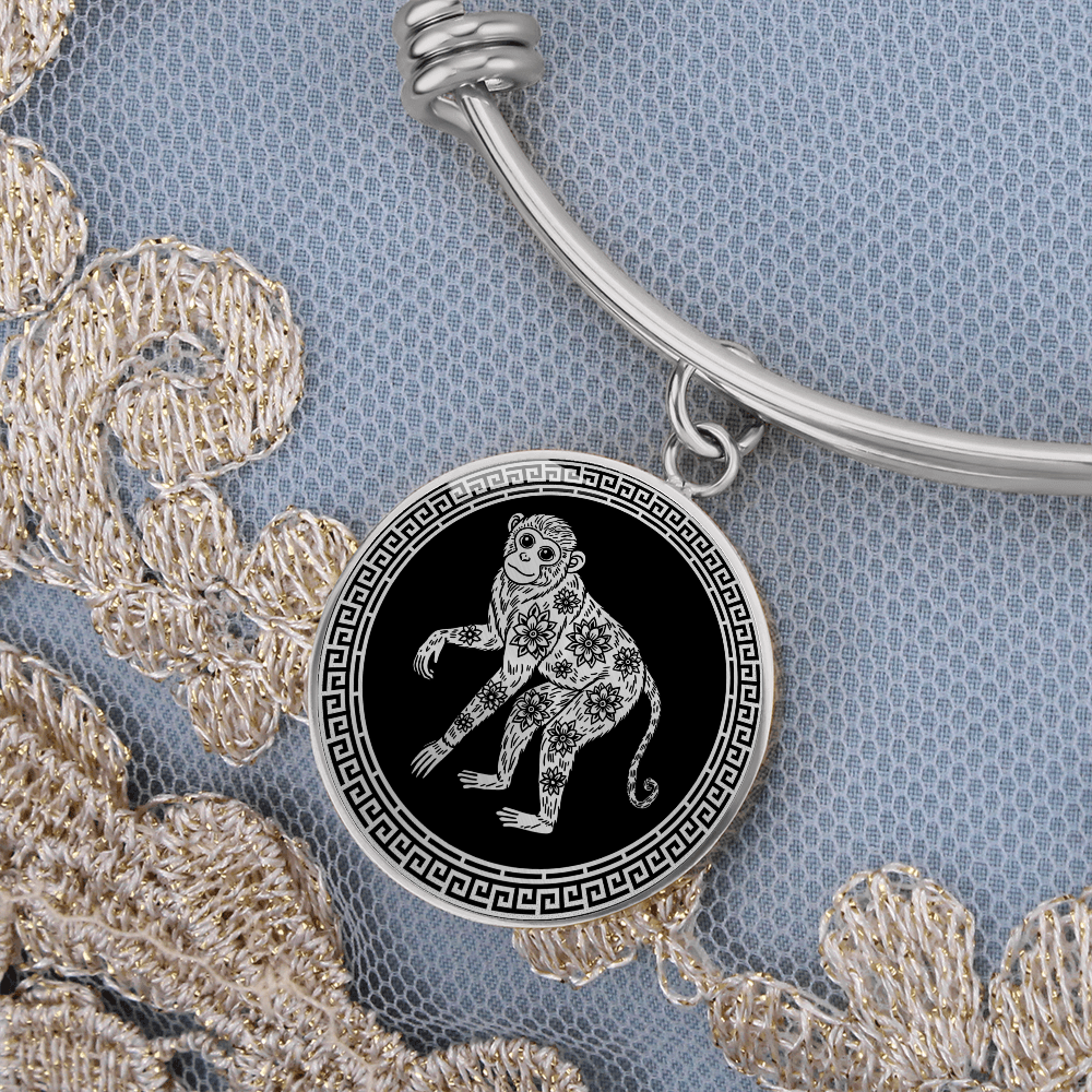 Monkey Bracelet Chinese Zodiac Animal Pendant Jewelry
