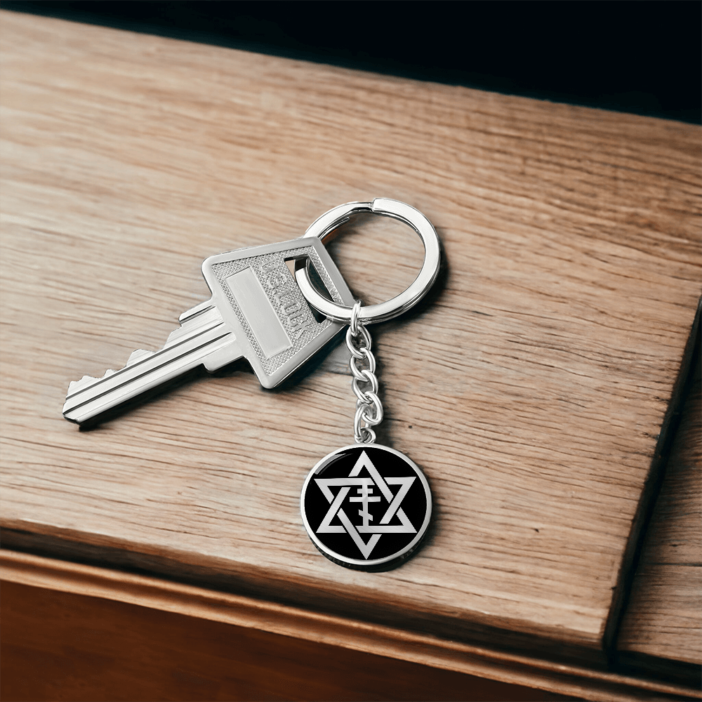 Star of David & Orthodox Cross Keychain