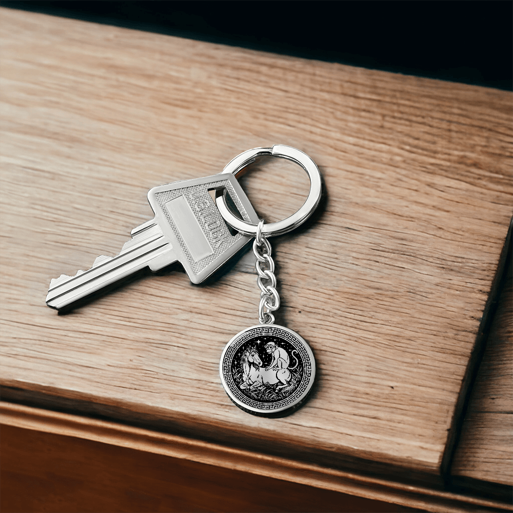 Monkey and Horse Keychain - Couples Chinese Zodiac Animal Pendant Jewelry