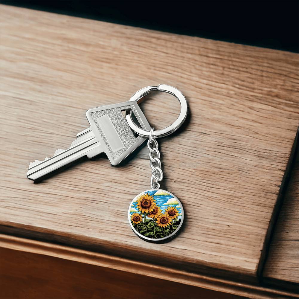 Sunflower Keychain