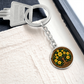 Celtic Tree of Life Pendant Keychain - Jonquil March Birth Flower Jewelry
