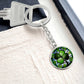 Four Leaf Clover Keychain, Engraved Irish Jewelry, St Patricks Day Gifts For Her or Him, Lucky Charms Clover Pendant Personalized Keychain