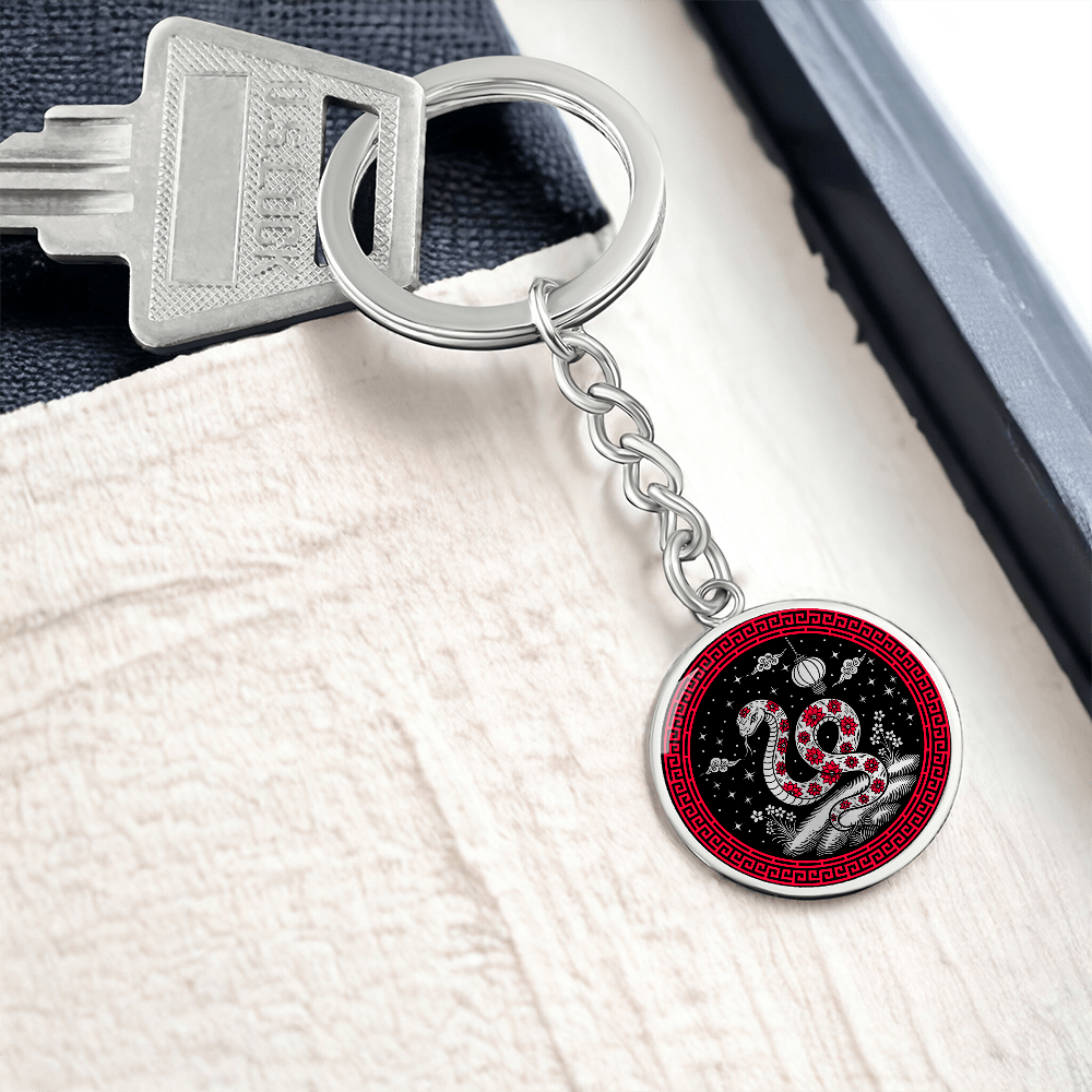 Snake Keychain - Chinese Zodiac Charm Pendant
