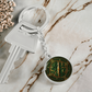 Compass Rose Keychain - Green Celtic Pendant Jewelry