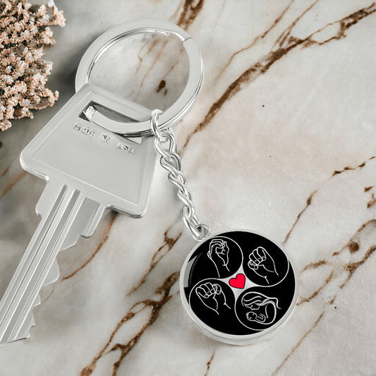 Mom Sign Language Keychain
