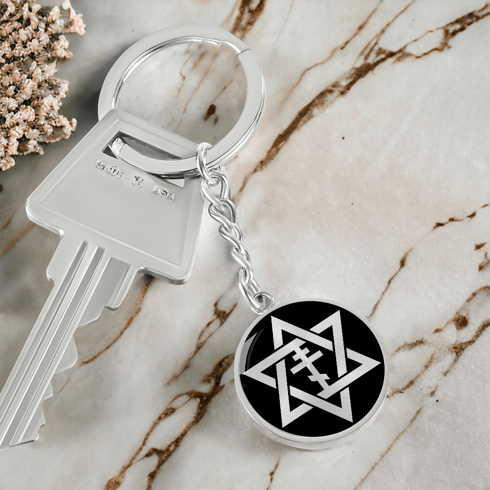 Star of David & Orthodox Cross Keychain