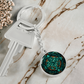 Teal Celtic Knot Keychain - Romantic Pendant Jewelry
