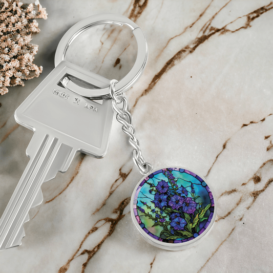 Larkspur Keychain