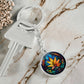 Stainless Steel Marijuana Keychain