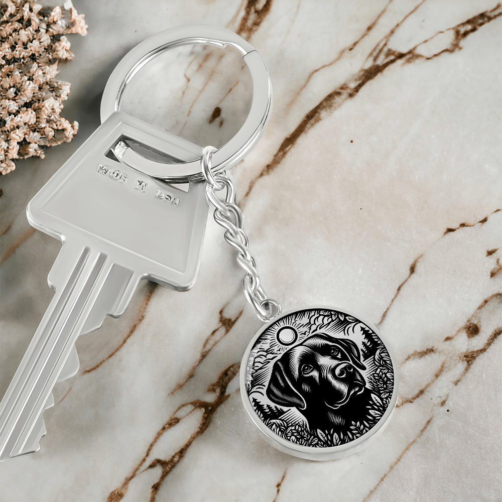 Labrador Retriever Memorial Keychain
