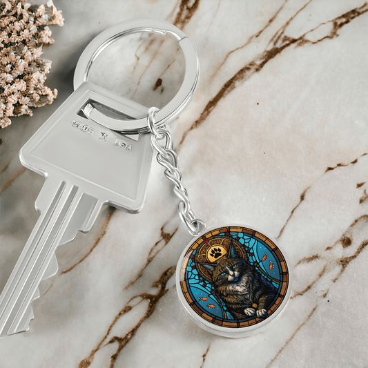 Cat Keychain - Vietnamese Zodiac Animal Jewelry