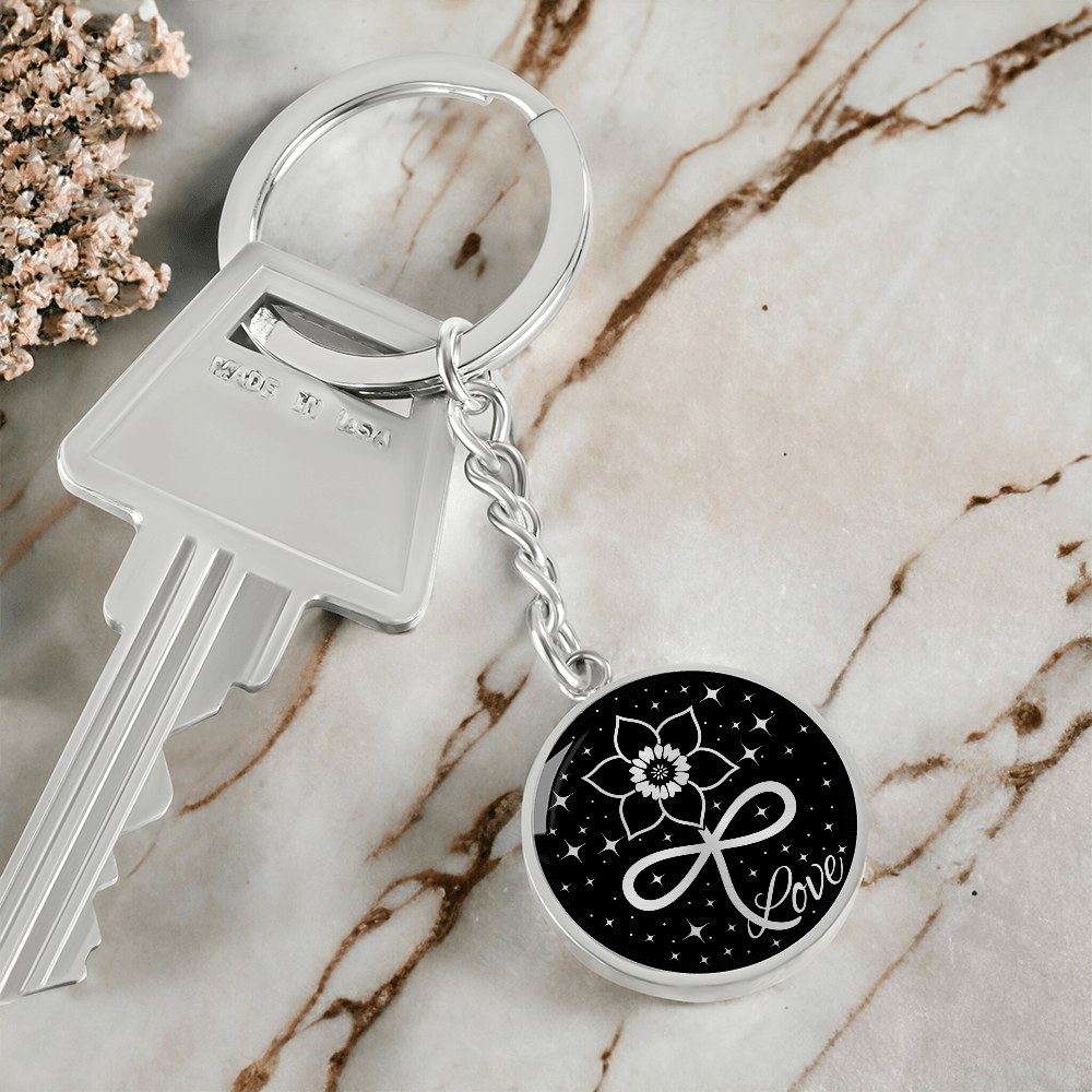 Infinity Daffodil Keychain