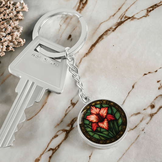 Gladiolus Keychain