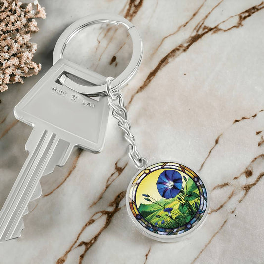 Morning Glory Keychain