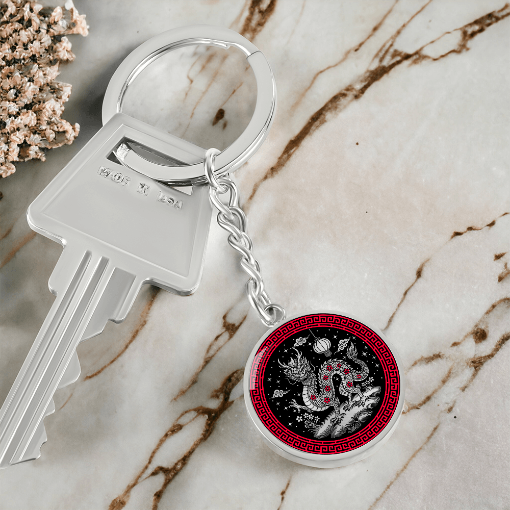 Dragon Keychain - Chinese Zodiac Charm Pendant