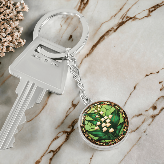 Lily of the Valley Keychain