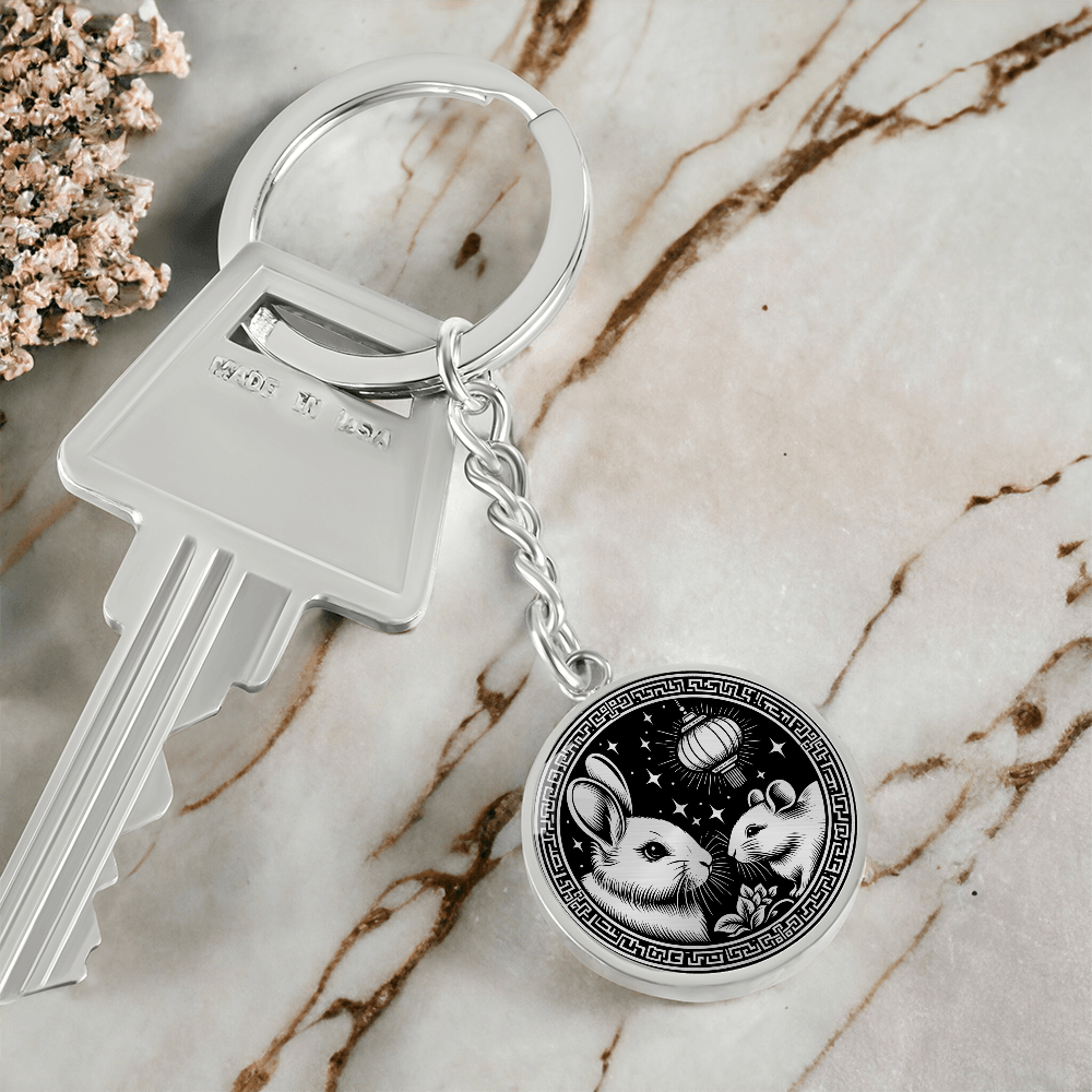 Rat & Rabbit Keychain