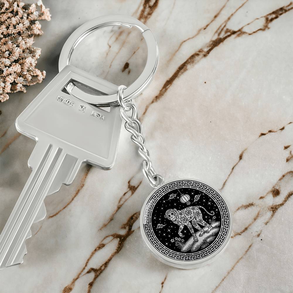 Monkey Keychain Chinese Zodiac Animal Pendant Jewelry