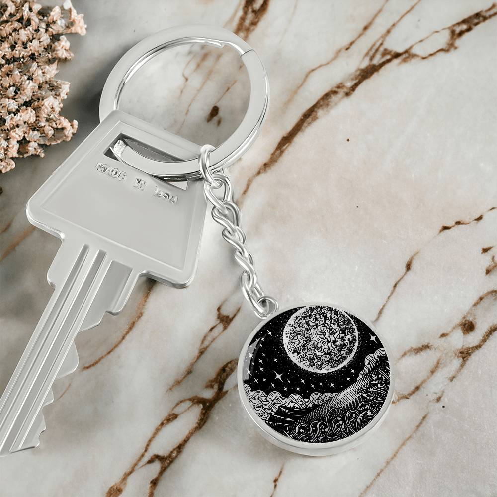 Full Moon Keychain