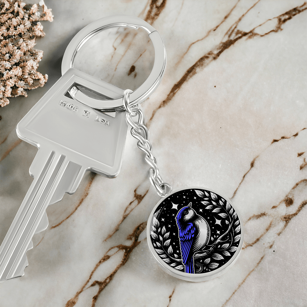Eastern Bluebird Keychain