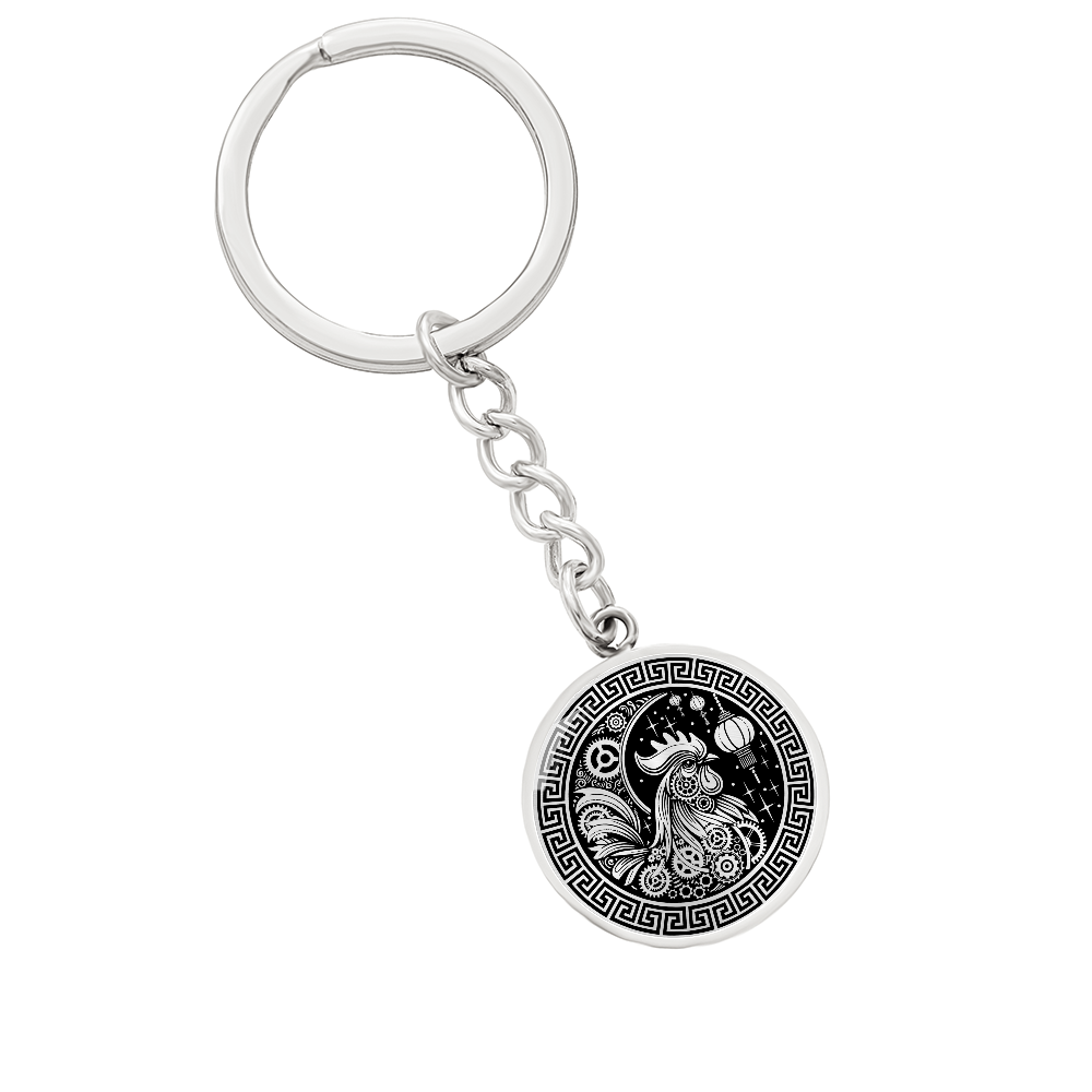 Rooster Keychain - Chinese Zodiac Charm Pendant Jewelry