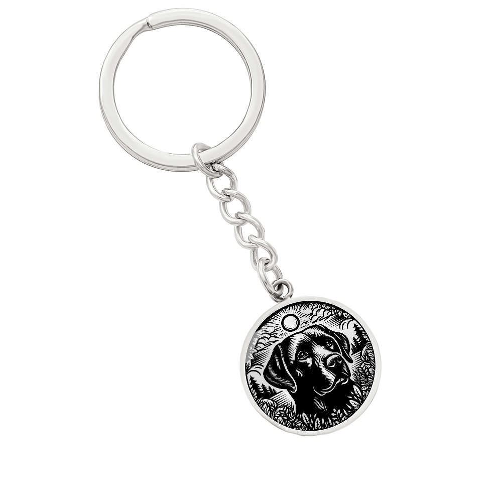 Labrador Retriever Memorial Keychain