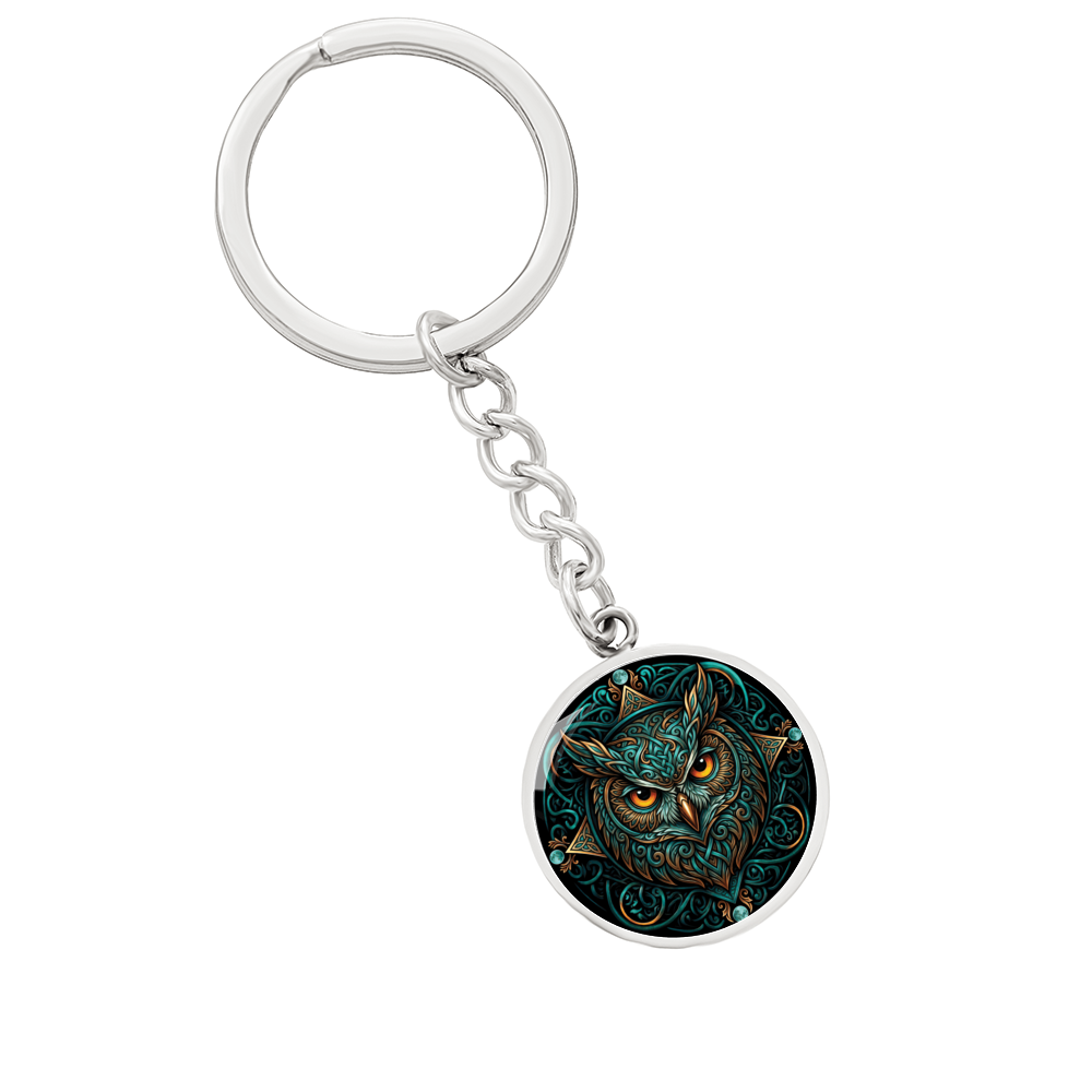 Celtic Owl Keychain – Symbolizing Wisdom and Spiritual Guidance