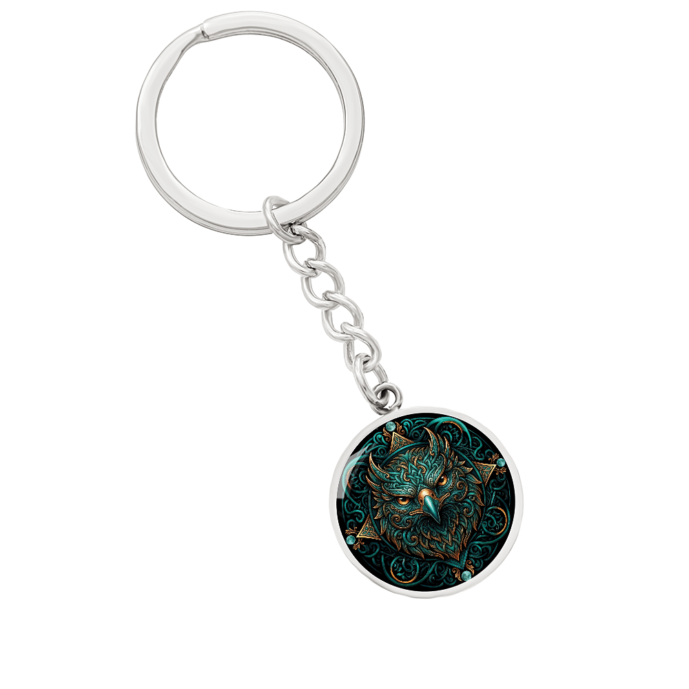 Celtic Hawk Keychain – Symbolizing Vision and Spiritual Guidance