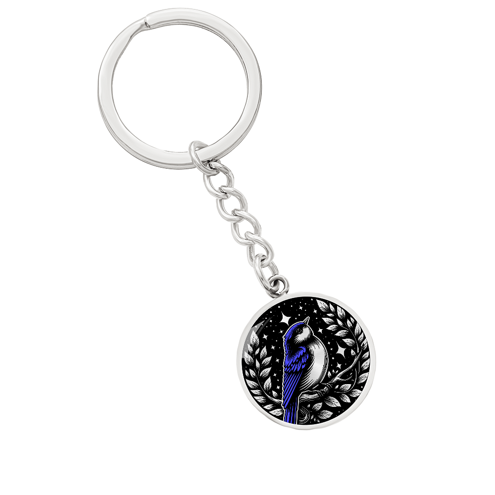 Eastern Bluebird Keychain