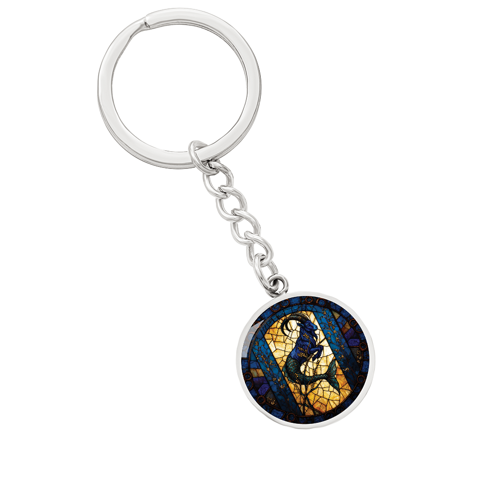 Capricorn Goat Keychain - Zodiac Pendant Jewelry