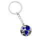 Blue Morning Glory Keychain