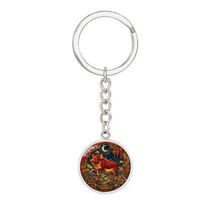 Year of The Pig Keychain - Chinese Zodiac Animal Charm Pendant Jewelry