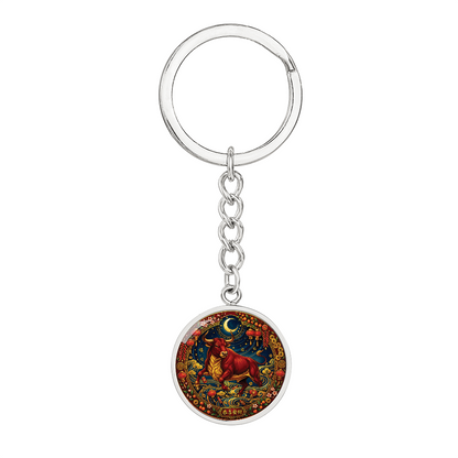 Year of The Ox Keychain - Chinese Zodiac Animal Charm Pendant Jewelry
