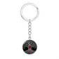 Tree of Life Keychain - Red Birthstone Design