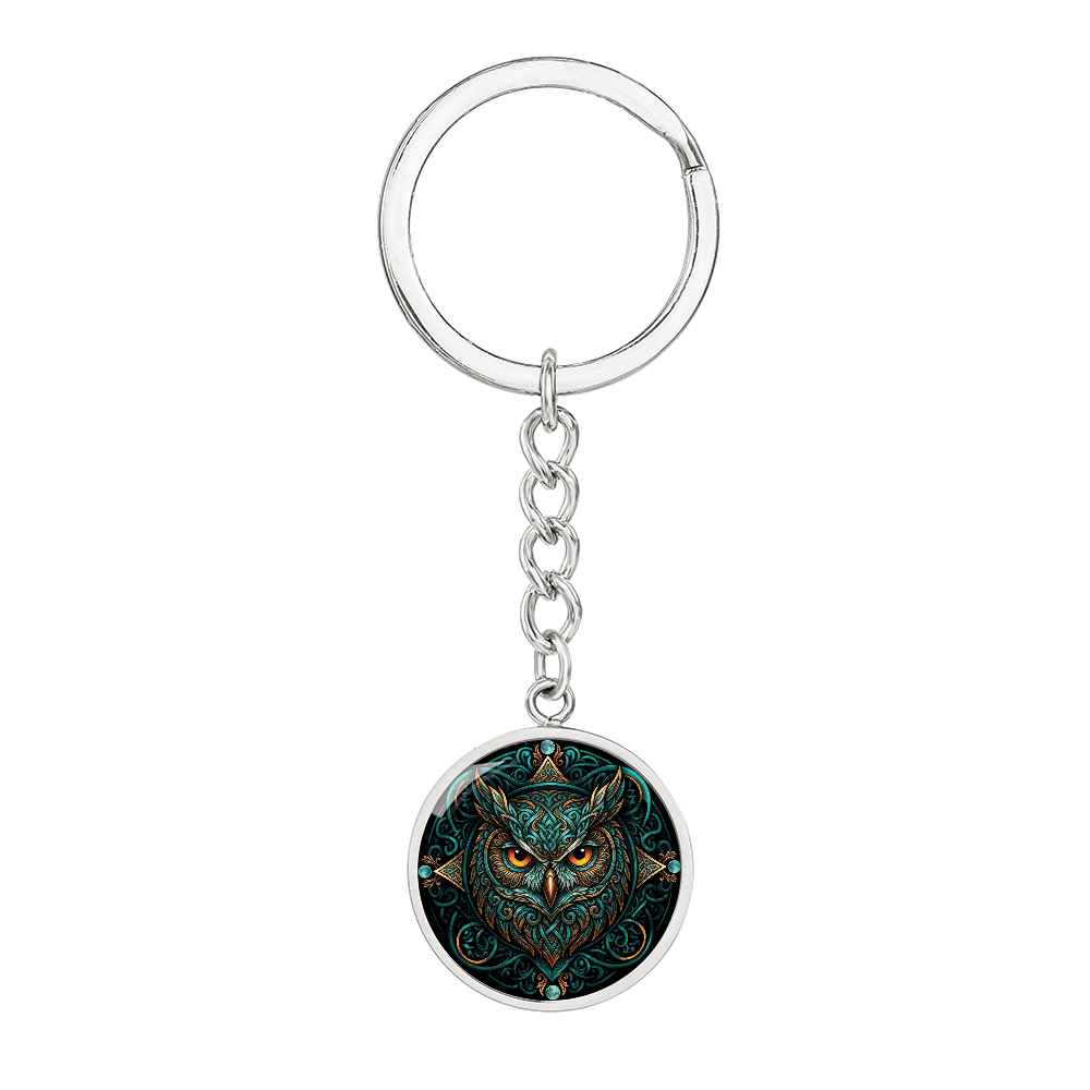 Celtic Owl Keychain – Symbolizing Wisdom and Spiritual Guidance