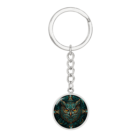 Celtic Owl Keychain – Symbolizing Wisdom and Spiritual Guidance