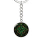 Green Celtic Knot Keychain - Romantic Pendant Jewelry