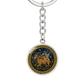 Tiger & Goat Keychain - Couples Chinese Zodiac Animal Pendant Jewelry