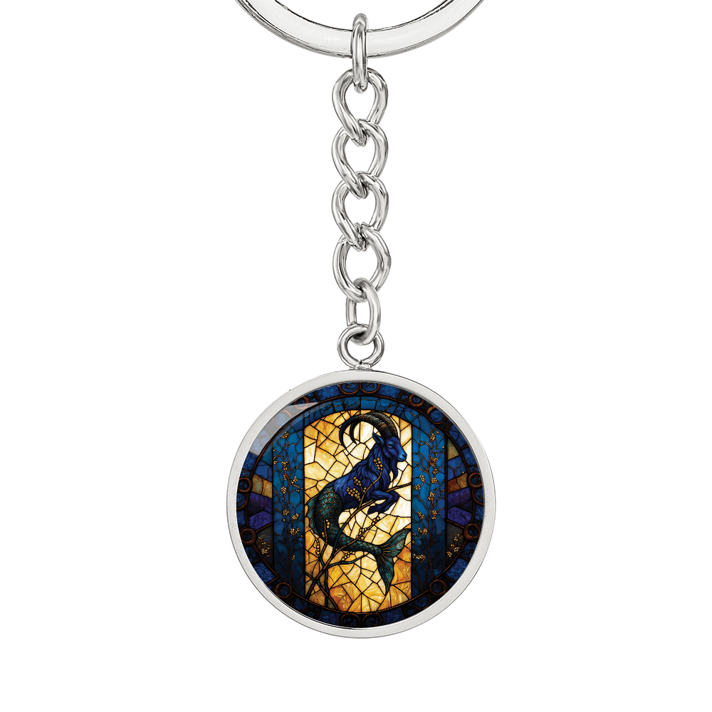 Capricorn Goat Keychain - Zodiac Pendant Jewelry