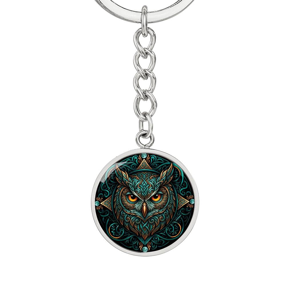 Celtic Owl Keychain – Symbolizing Wisdom and Spiritual Guidance