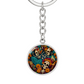 Day of the Dead Keychain - Día de los Muertos Pendant Jewelry