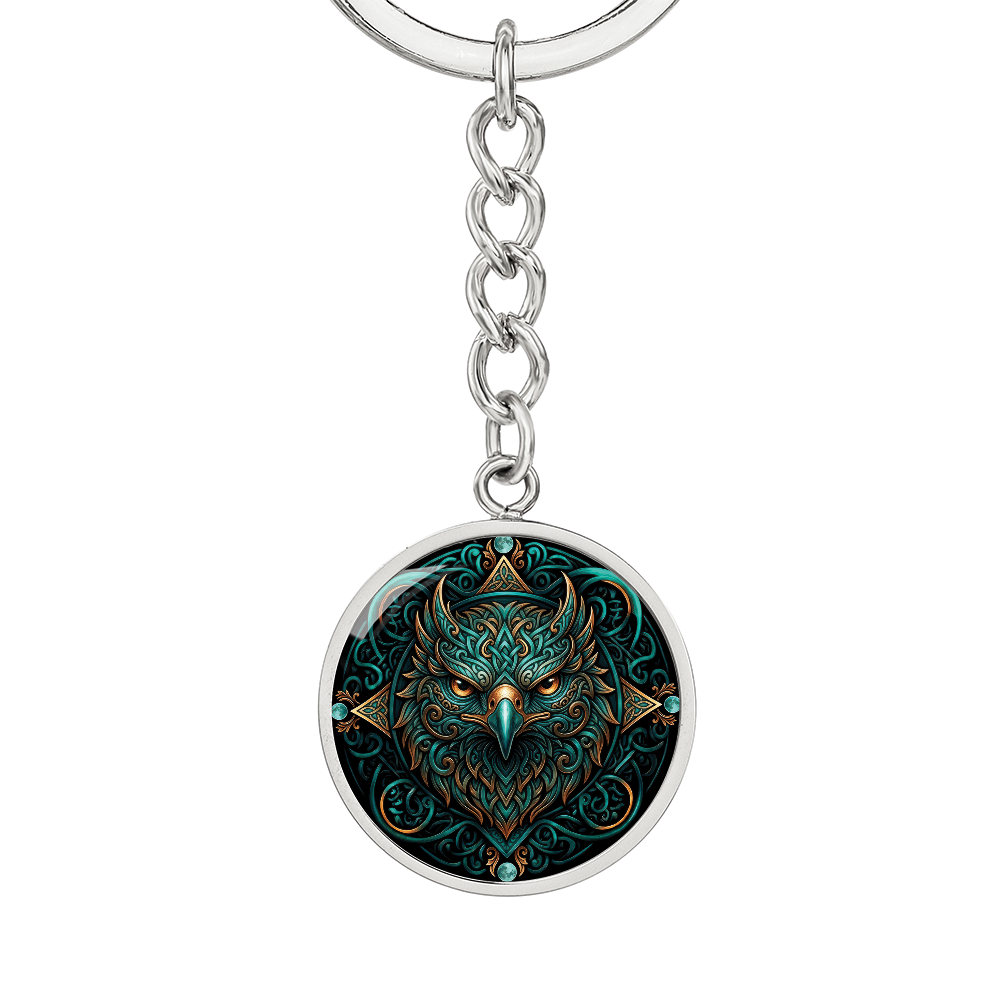Celtic Hawk Keychain – Symbolizing Vision and Spiritual Guidance
