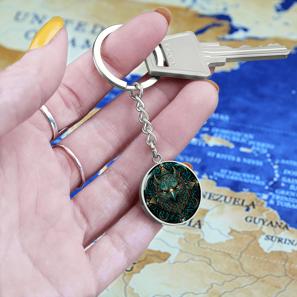 Celtic Hawk Keychain – Symbolizing Vision and Spiritual Guidance