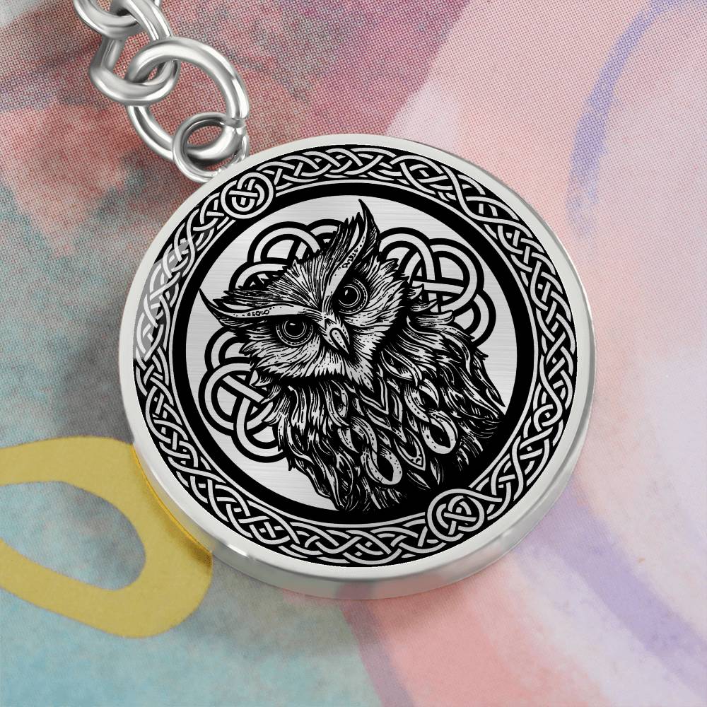 Celtic Owl Keychain