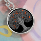 Orange Tree Keychain - Symbolic Charm Pendant Jewelry