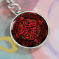 Red Celtic Knot Keychain - Romantic Pendant Jewelry