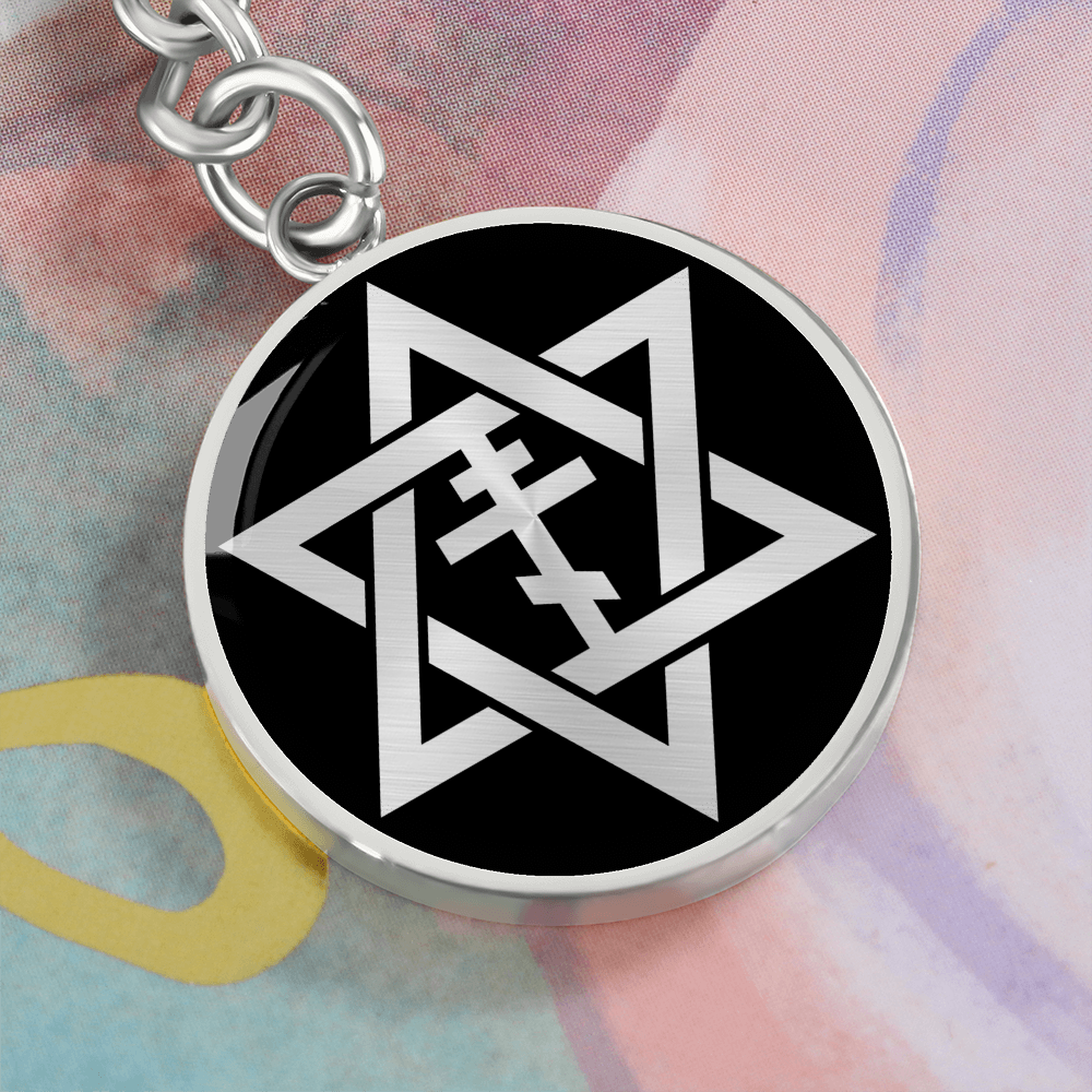 Star of David & Orthodox Cross Keychain