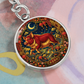 Year of The Pig Keychain - Chinese Zodiac Animal Charm Pendant Jewelry
