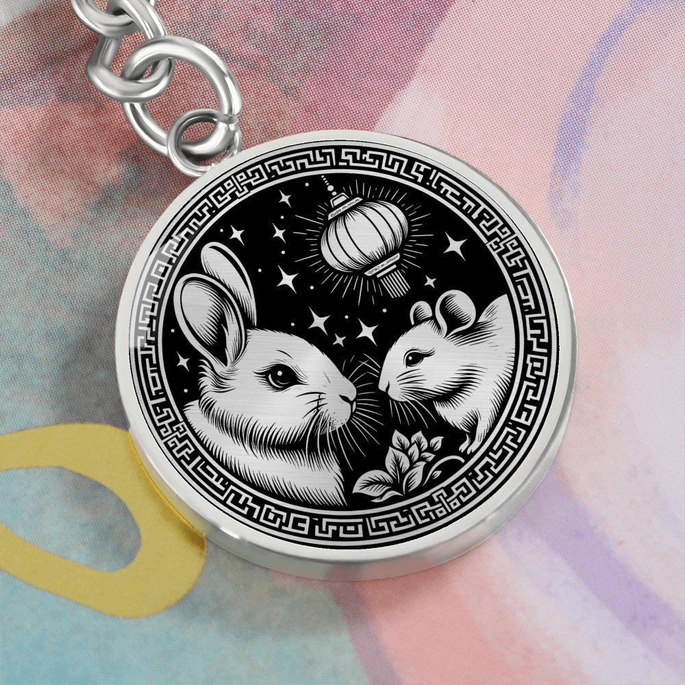 Rat & Rabbit Keychain