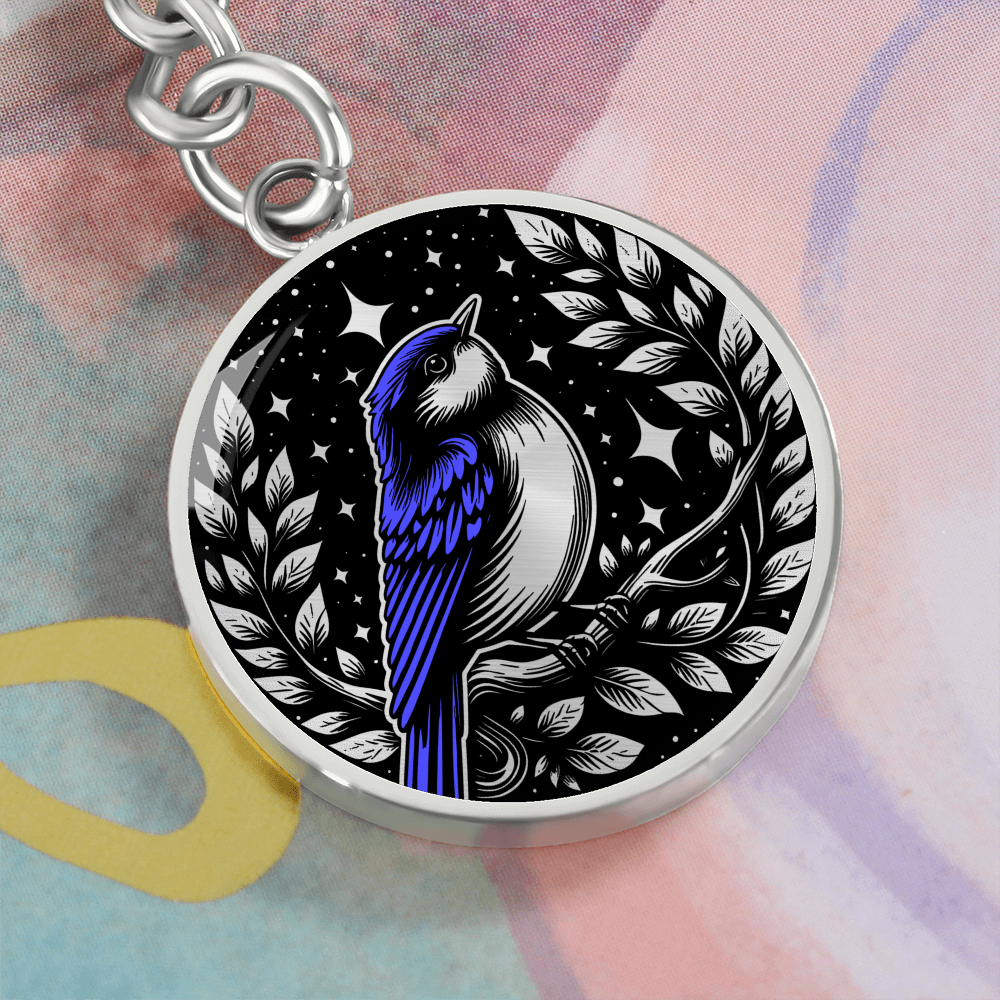 Eastern Bluebird Keychain